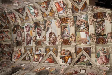Ceiling of the Vaticans Sistine Chapel on Oct 29 2014 Credit Bohumil Petrik CNA CNA 10 30 14