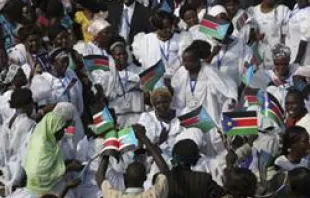 Celebrations marked the independence of the Republic of South Sudan on July 9, 2011.   Sara A. Fajardo/ Catholic Relief Services