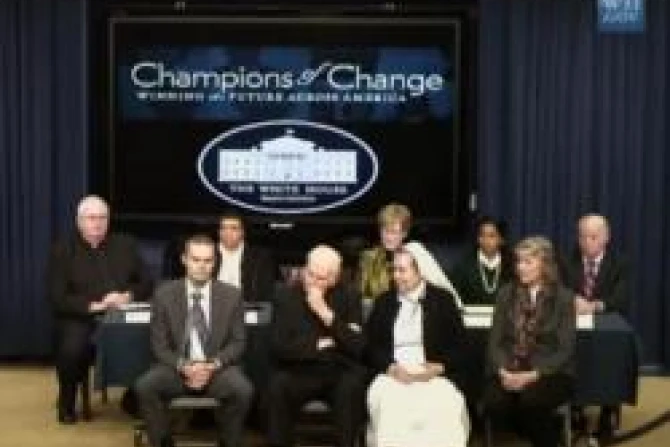 Champions of Change in Catholic Education Credit WhiteHousegov CNA US Catholic News 1 26 12