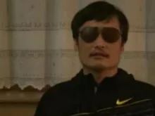 Chen Guangcheng appears in a youtube video after escaping from house arrest in China on April 22, 2012.