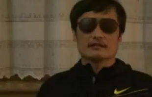 Chen Guangcheng appears in a youtube video after escaping from house arrest in China on April 22, 2012. 