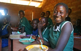 Children at CRS' Food for Education program in Senegal.   Lane Hartill/Catholic Relief Services.