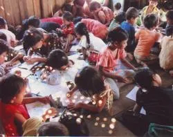 Children in eastern Shan Burma Study on the Floor. Courtesy of the International Theological Institute.?w=200&h=150