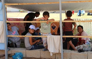 These children who have taken refuge from the Islamic State at St. Josef parish in Erbil, are among the 1.2 million internally displaced Iraqis.   Aid to the Church in Need.