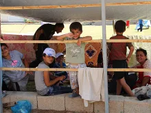 These children who have taken refuge from the Islamic State at St. Josef parish in Erbil, are among the 1.2 million internally displaced Iraqis. 