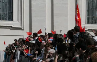 Pilgrims from China at the general audience in St. Peter's Square on April 5, 2016.   Catholic News Agency