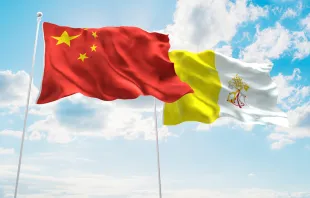 Chinese and Vatican flags.   FreshStock/Shutterstock