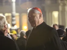 Cardinal Gerhard Müller, prefect of the Congregation for the Doctrine of the Faith, attends the Christmas tree lighting in St. Peter's Square, Dec. 18, 2015. 