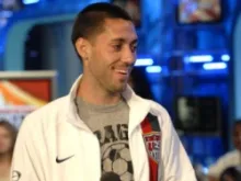 Clint Dempsey at FUSE event With Three Days Grace in 2006. 
