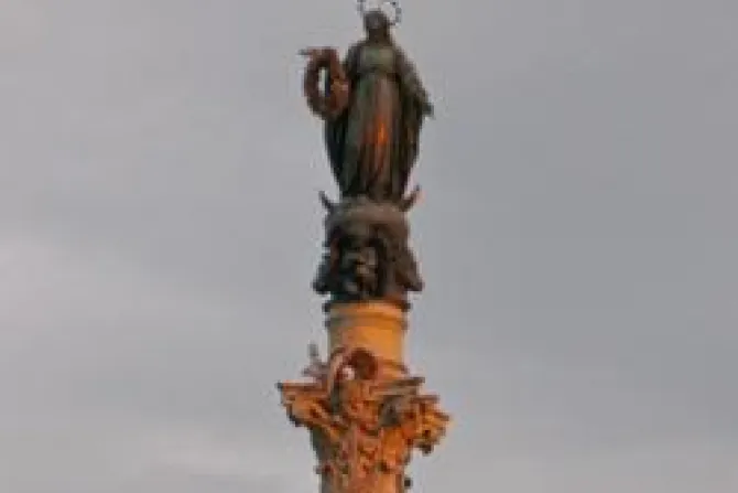 Column of the Immaculate Conception Credit Marc Climent CC BY 20 CNA World Catholic News 12 8 11