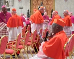 Cardinals and bishops mingle in St. Peter's Basilica during the November 2010 consistory?w=200&h=150