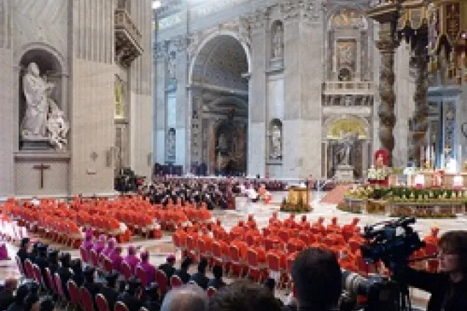 Consistory of cardinals in St Peters Basilica Nov 4 2012 Credit Lewis Ashton Glancy CNA 2 CNA Vatican Catholic News 11 24 12