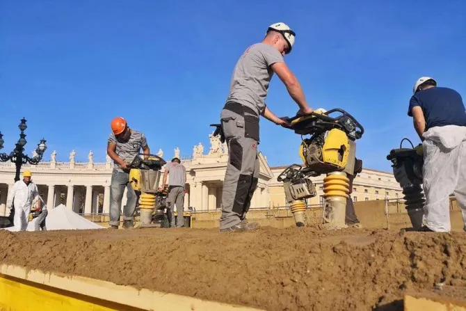 Construction begins on 2018 Vatican Nativity scene Credit  City of Jesolo CNA