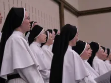 Dominican sisters at the blessing of the Our Lady of Guadalupe Convent. 