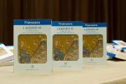 Copies of Pope Francis encyclical Laudato Si on June 18 2015 in Paul VI Hall Credit   LOsservatore Romano CNA 6 18 15