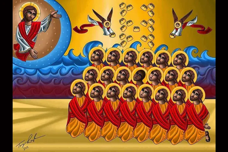 Image result for 21 coptic martyrs icon