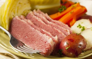 Corned beef and cabbage.   Brent Hofacker via Shutterstock.