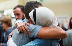 Corridori Umanitari event at the Fiumicinio airport in Rome, Italy, where refugees were welcomed on Oct. 24, 2016.   Lucia Ballester/CNA.