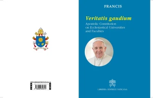 Cover for Pope Francis' apostolic constitution Veritatis Gaudium.