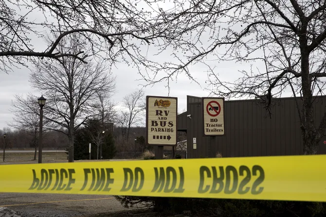 Cracker Barrel where a gunman went on a shooting rampage on February 21 2016 in Kalamazoo Michigan Credit Tasos Katopodis Getty Images CNA