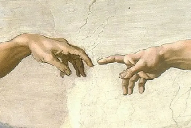 Creation of Adam in the Sistine Chapel Credit Jrg Lohrer via Flickr CC BY 20 CNA 7 16 14