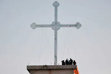 Cross erected in Telekuf Tesqopa Iraq Credit Patriarchate of Babylon CNA