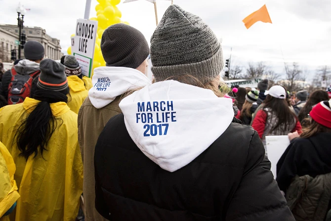 Crowds at the March for Life in Washington DC on Jan 27 2017 Credit Jeff Bruno 42 CNA