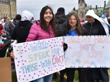 Participants at the May 9 Canadian March for Life, in Ottawa, Canada. 