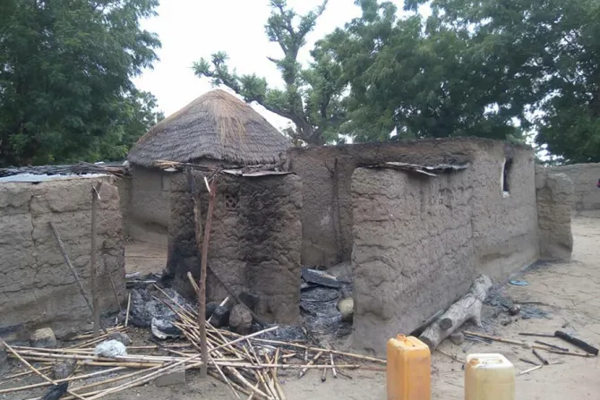 Damage from an attack by Boko Haram at the village of Kaya in Madagali LGA Adamawa State Nigeria on June 11 2018 Credit Catholic Diocese of Maiduguri 2 CNA