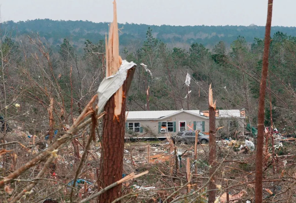Damage is seen from a tornado which killed at least 23 people in Beauregard, Ala., March 4, 2019. ?w=200&h=150