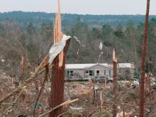 Damage is seen from a tornado which killed at least 23 people in Beauregard, Ala., March 4, 2019. 