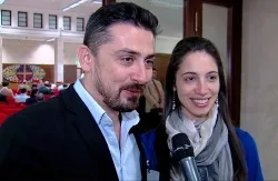 Dan and Julia Calinescu speak with CNA during a May 3, 2014 international prolife leaders conference in Rome ?w=200&h=150