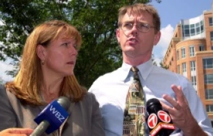 David Clohessy, national director of SNAP and Barbara Blain.   Mike Theiler, Getty Images News/Getty Images