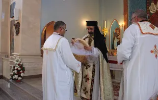 Divine Liturgy for the dedication of Our Lady of Peace, the first Coptic Catholic church on the Sinai peninsula, Feb. 15, 2015.   Aid to the Church in Need.