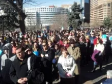 Denver March for Life on the steps of the Colorado State Capitol, Jan. 20, 2013. 