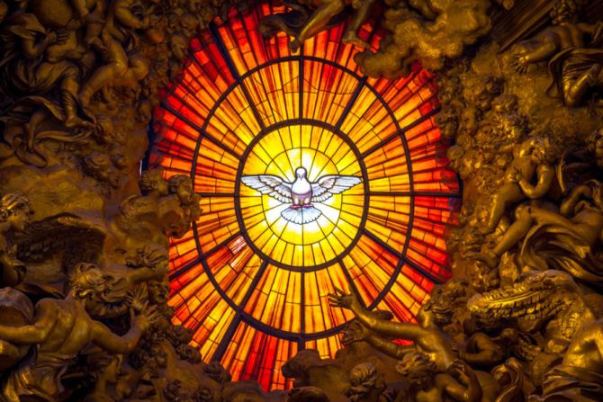 Depiction of the Holy Spirit in St Peters Basilica Credit Paolo Gallo  Shutterstock 