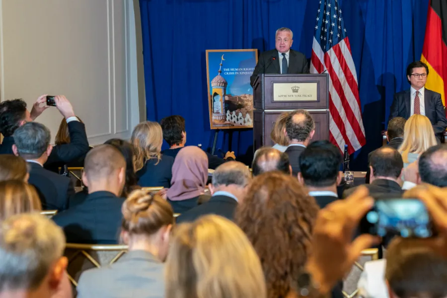 US Deputy Secretary of State John Sullivan co-hosts an event on 'The Human Rights Crisis in Xinjiang' in New York City, Sept. 24, 2019. ?w=200&h=150