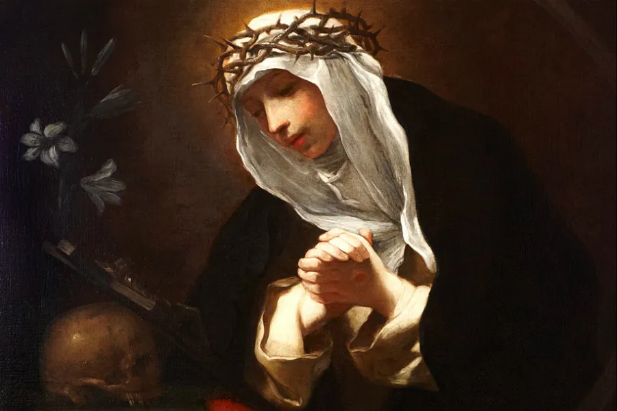 Detail from Saint Catherine of Siena, from the circle of Baldassare Francheschini (17th century).?w=200&h=150