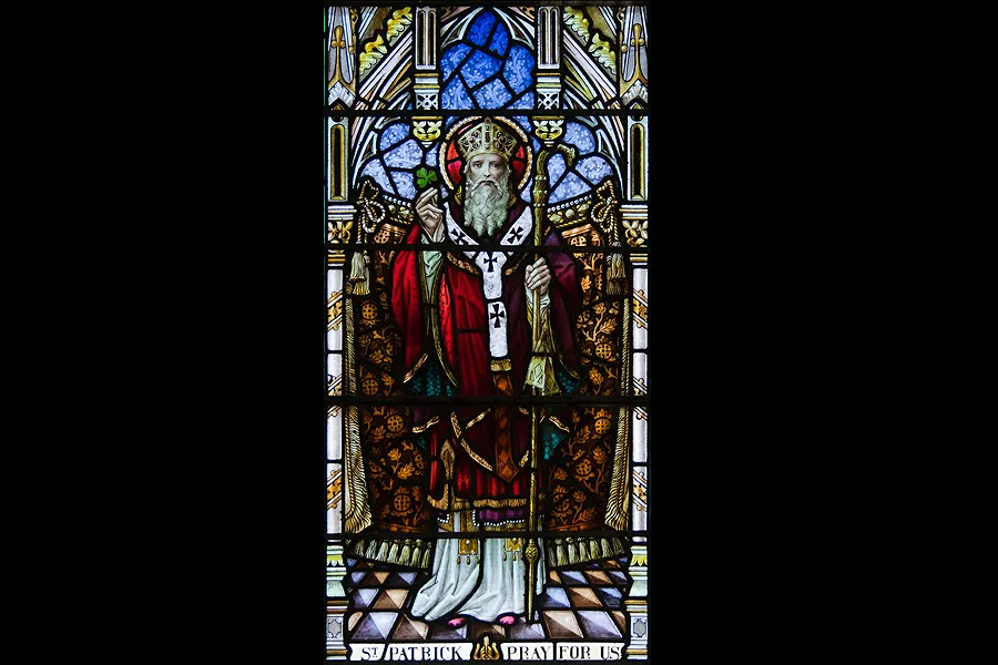 Detail of stained glass depicting St. Patrick, in Our Lady, Star of the Sea, Goleen, County Cork.?w=200&h=150