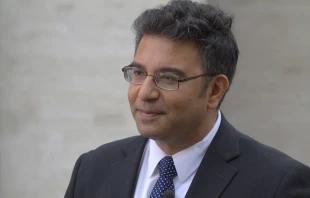 Professor Saeed Khan spoke at Cor unum convention on the 10th anniversary of "Deus caritas est" Feb. 25-26, 2016.   Alexy Gotovskiy/CNA.