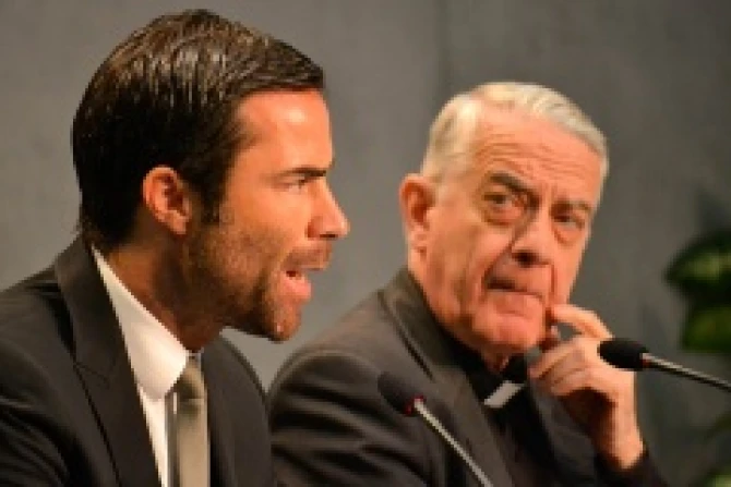 Director Rene Brlhart gives the Vatican Financial Information Authoritys Annual Report at the Vatican Press Office May 19 2014 Credit Daniel Ibez CNA 5 CNA 5 19 14