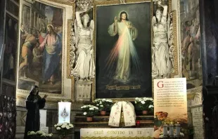 A side chapel dedicated to Divine Mercy in the Church of Santo Spirito in Sassia.   ACI Stampa.