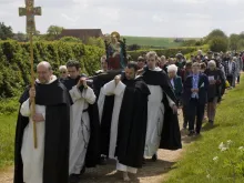 Dominican friars lead a pilgrimage to Walsingham, May 2010. 