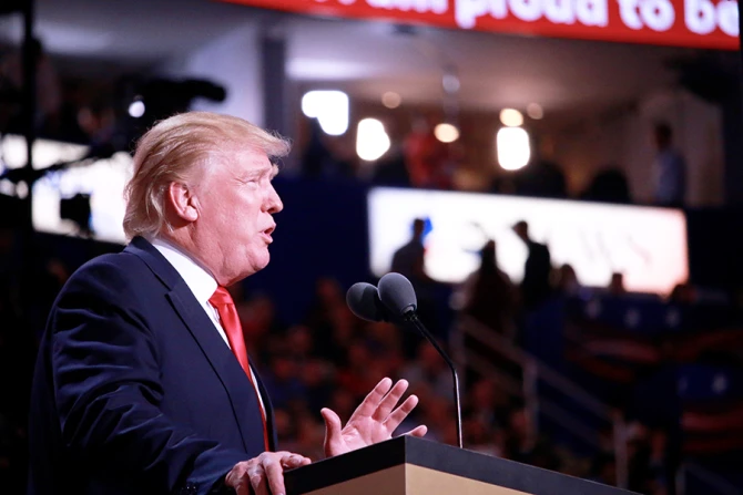 Donald Trump at the Republican National Convention in Cleveland OH July 18 21 2016 Credit Addie Mena 12 CNA