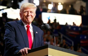 Donald Trump at the Republican National Convention in Cleveland, OH, July 18-21, 2016.   Addie Mena / CNA.