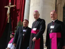 Polish bishops at the Vatican for the synod on youth. 