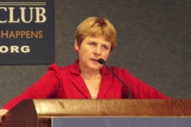 Dr Laura Garcia Scholar in Residence Department of Philosophy Boston College at the National Press Club Jan 24 2012 Credit Addie Mena CNA CNA 1 28 13