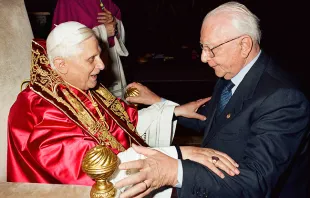 Renato Buzzonetti with Benedict XVI.   L'Osservatore Romano.
