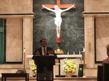 Dr. Scott Hahn speaks at St. Thomas More Catholic Church in Centennial, CO on September 4, 2013. 