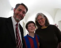 Scott and Kimberly Hahn with their son David in Rome on April 3, 2012.?w=200&h=150